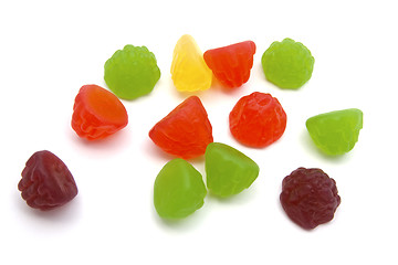 Image showing Colorful fruits candy