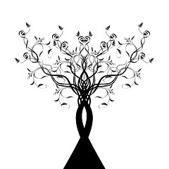Image showing  Art Tree Silhouette 