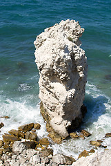 Image showing big cliff in the sea