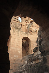 Image showing The amphitheater in El-Jem, Tunisia