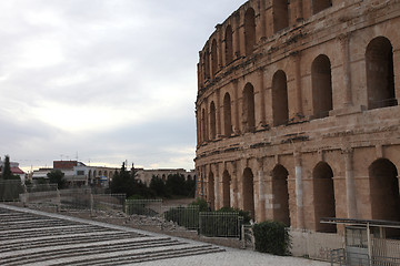 Image showing The amphitheater in El-Jem, Tunisia