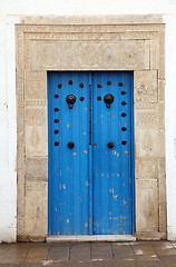 Image showing An oriental entrance in Tunisia