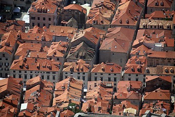 Image showing Red roofs of Dubrovnik