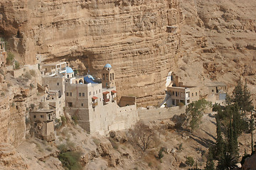 Image showing Saint George monastery in Judea desert