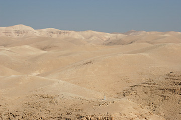 Image showing View on Cross, Judea desert, Israel