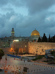 Image showing jerusalem old city at evening