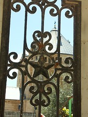 Image showing Jerusalem church fence