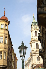 Image showing Prague street lamps