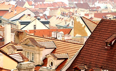 Image showing Prague tile roofs