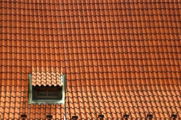 Image showing Prague tile roofs