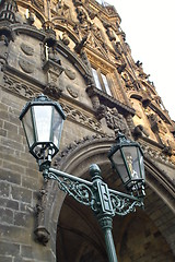 Image showing Prague street lamps