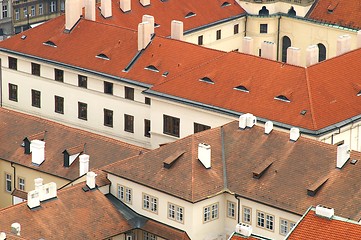 Image showing Prague tile roofs