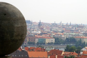 Image showing Prague view and roofs