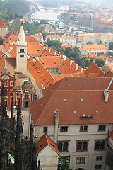 Image showing Prague tile roofs