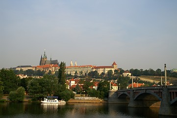 Image showing A view to prague castle