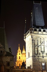 Image showing Prague street at night