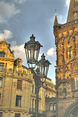 Image showing Prague street lamps