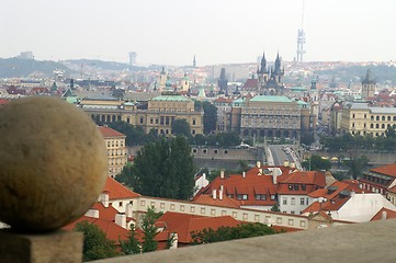 Image showing Prague view and roofs