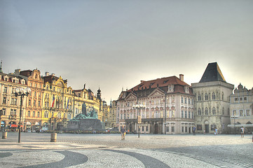 Image showing Prague square at morning