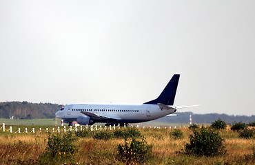 Image showing plain aircraft on the airport