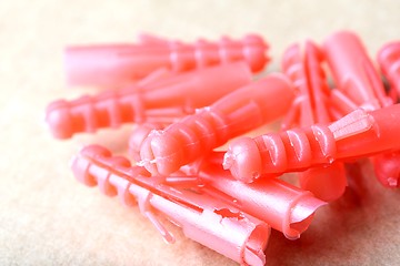 Image showing plastic dowels