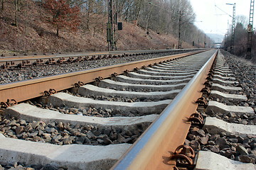 Image showing train rails