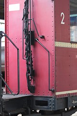 Image showing old german railway wagon