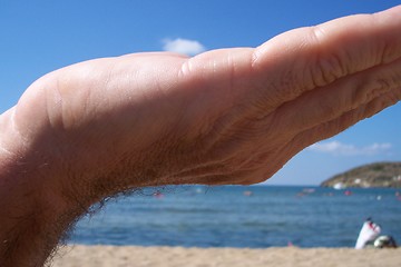 Image showing holding a tiny cloud