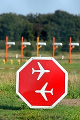 Image showing airport sign