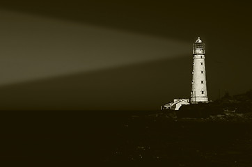 Image showing lighthouse at night
