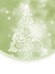 Image showing Christmas tree on elegant bokeh. EPS 8