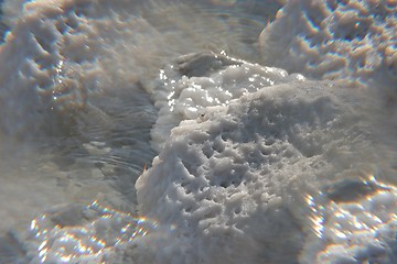 Image showing The big crystal of salt of Dead Sea