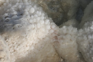 Image showing The big crystal of salt of Dead Sea