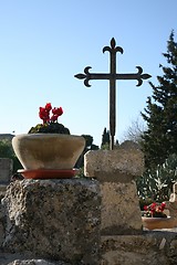 Image showing Cross, Basilica of the Transfiguration, Mount Tabor