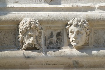 Image showing Head, Antique bas-relief