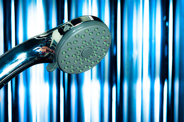 Image showing Shower and futuristic background