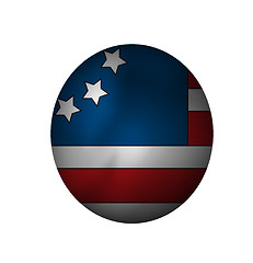 Image showing colonial flag button