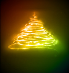 Image showing Abstract Christmas tree 