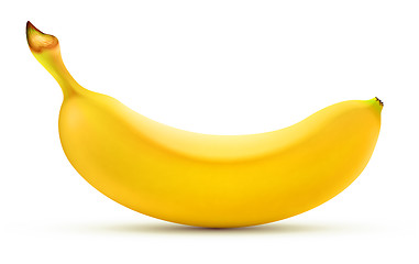 Image showing shiny yellow banana
