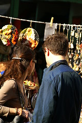 Image showing tourists in tel aviv market