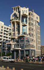 Image showing Tel Aviv sea shore building