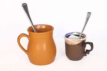 Image showing Coffee cup and tea cup