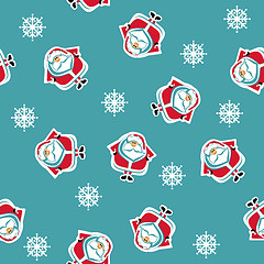 Image showing Seamless pattern with Santa 