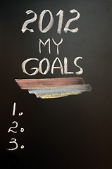 Image showing 2012 New year goals