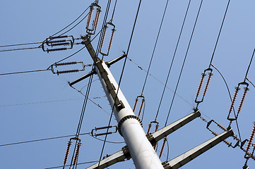 Image showing High voltage transmission lines