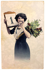 Image showing Vintage Postcard
