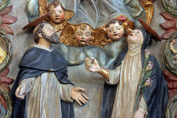 Image showing St. Dominic and St. Catherine of Siena