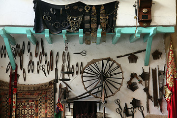 Image showing Interior of arabic coffee bar, Sousse, Tunisia