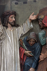 Image showing 2nd Stations of the Cross, Jesus is given his cross