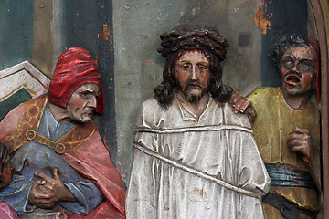 Image showing 1st Stations of the Cross, Jesus is condemned to death